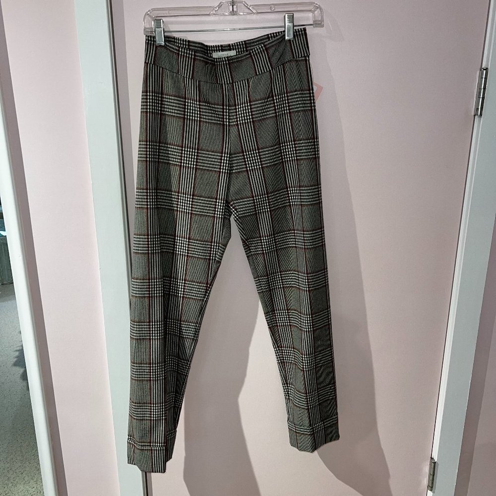 Avenue Montaigne Plaid Pant